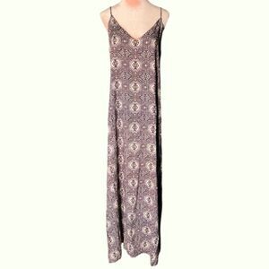 REVOLVE Three Eighty-Two Maxi Dress in Cream/Blue/Peach Tribal Print. Small. NWT